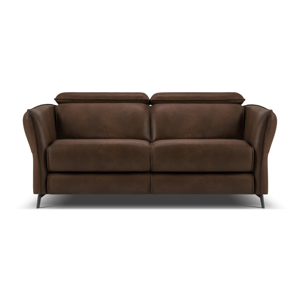 Sötétbarna bőr kanapé 103 cm Hubble – Windsor & Co Sofas