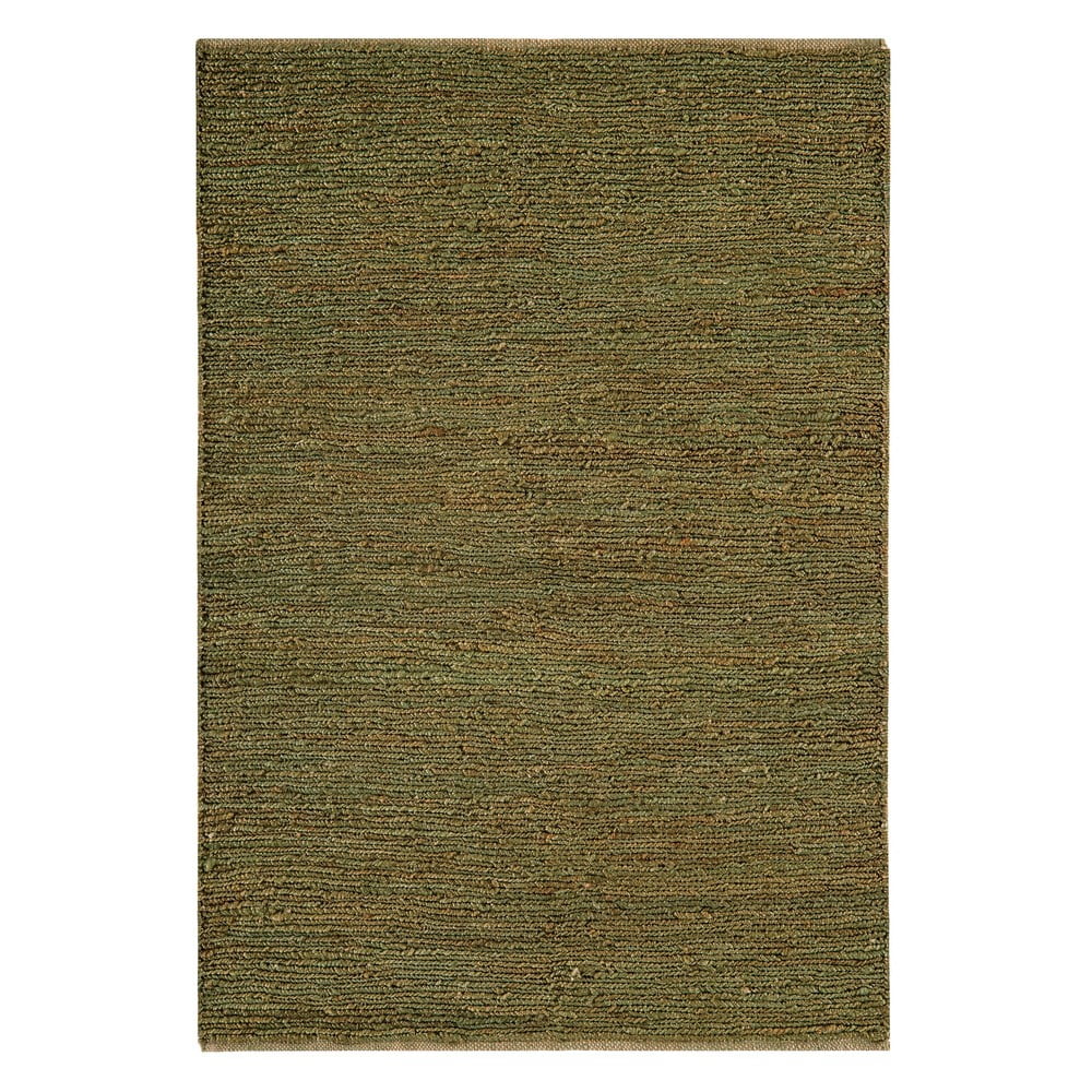 Sötétzöld kézi szövésű juta szőnyeg 200x300 cm Soumak – Asiatic Carpets