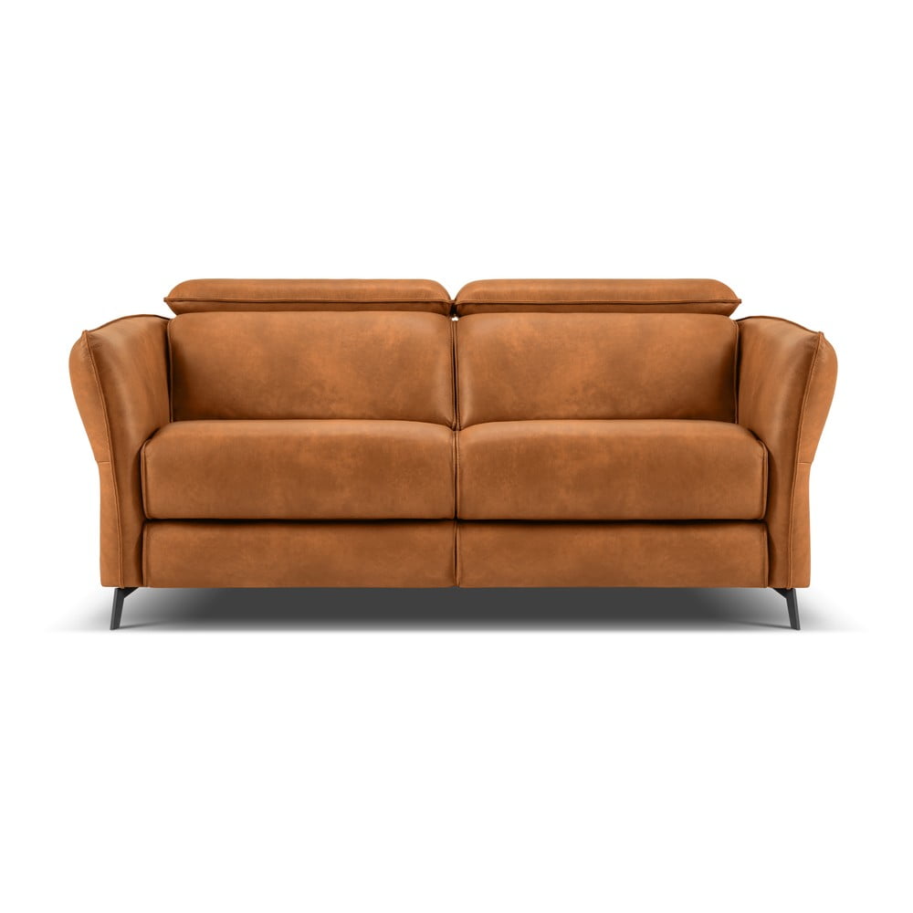 Világosbarna bőr kanapé 103 cm Hubble – Windsor & Co Sofas