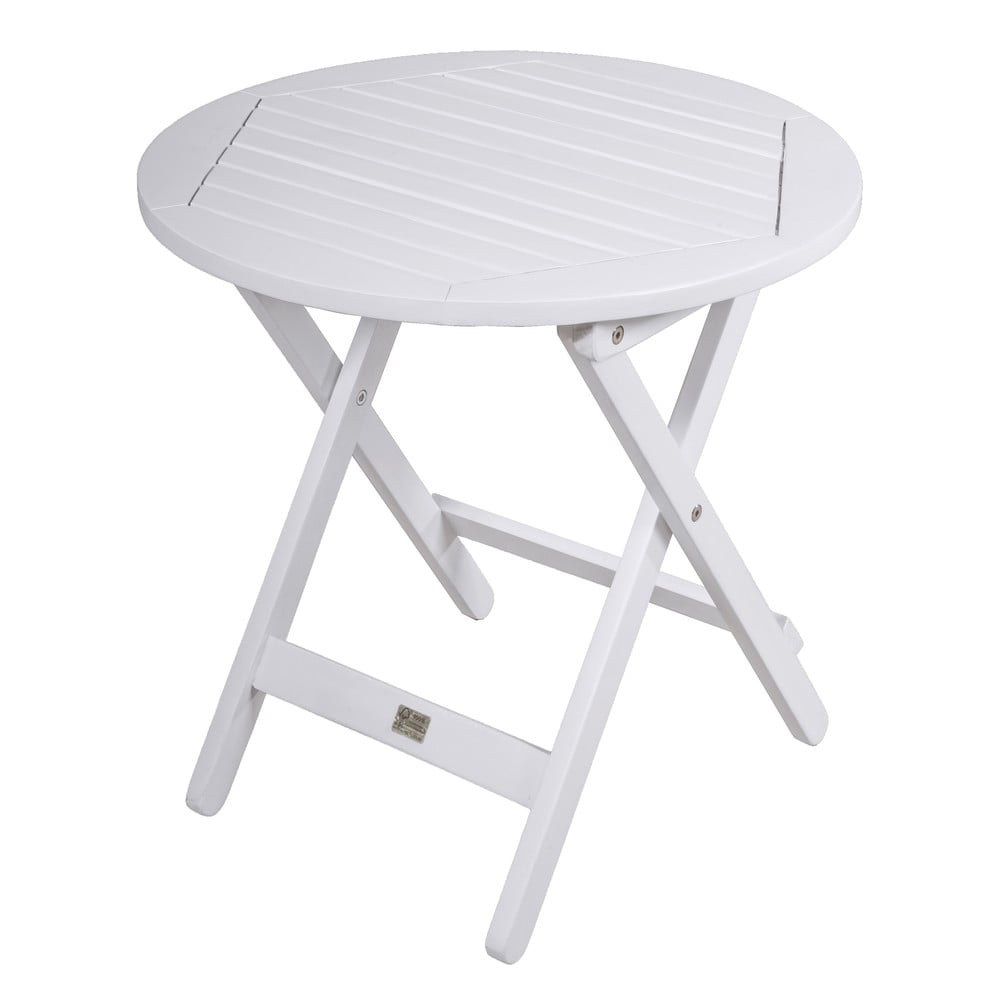 Eukaliptusz kerek kerti tárolóasztal ø 50 cm Mesa – Garden Pleasure