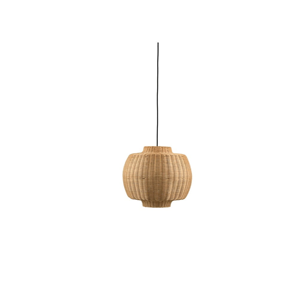 Natúr színű függőlámpa rattan búrával ø 40 cm Vilna – Villa Collection