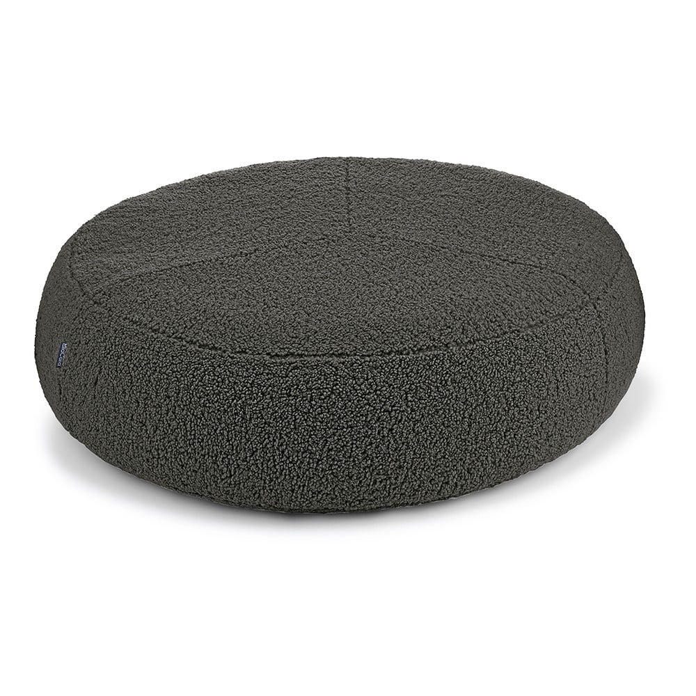 Sötétszürke buklé fekhely kutyáknak ø 70 cm Senso Pouffe Graphite S/M – MiaCara