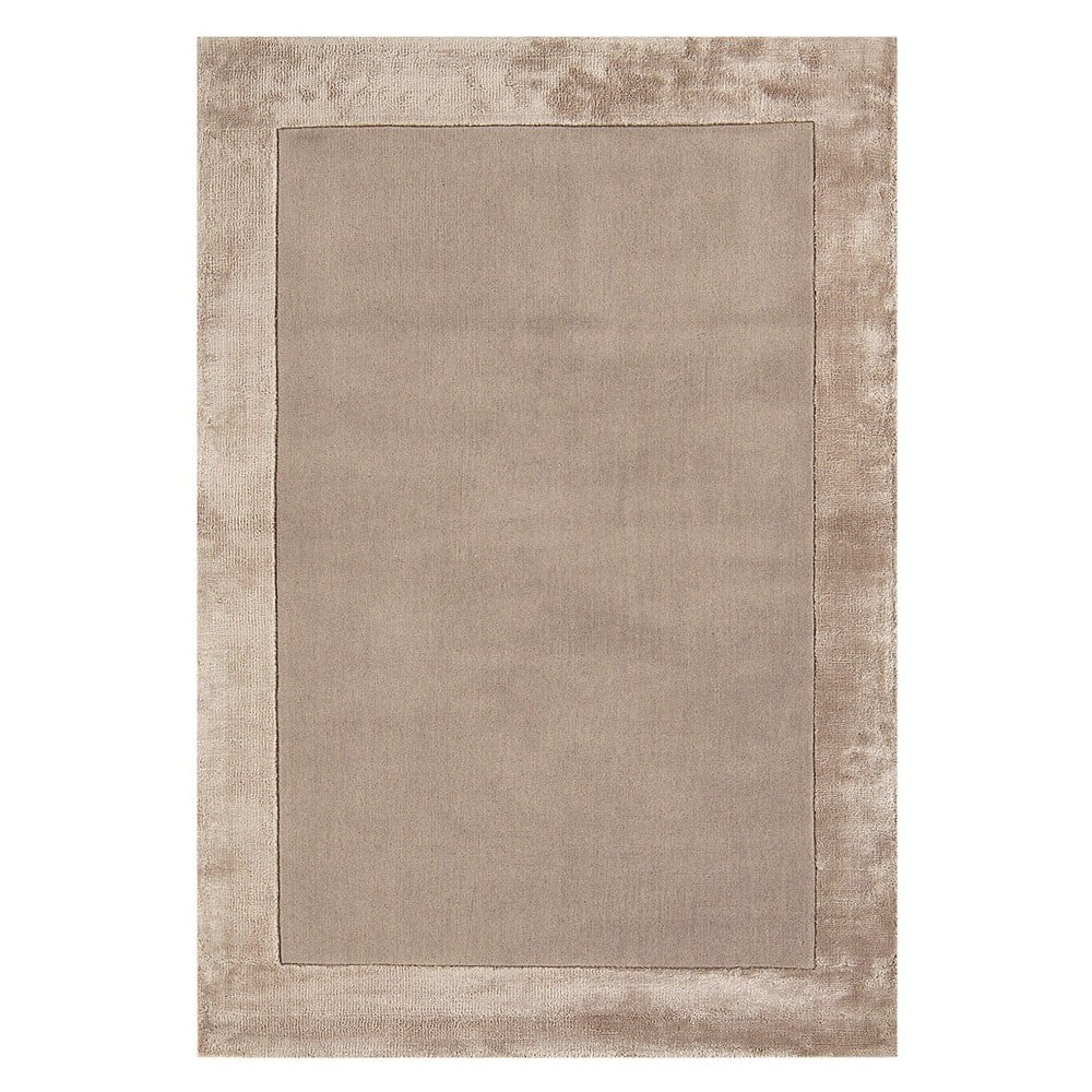 Világosbarna kézi szövésű gyapjú keverék szőnyeg 200x290 cm Ascot – Asiatic Carpets