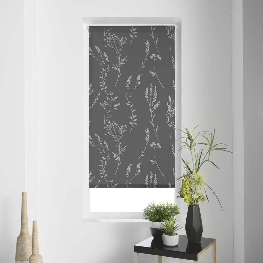 Antracitszürke textil roló 60x90 cm Forelista – douceur d'intérieur