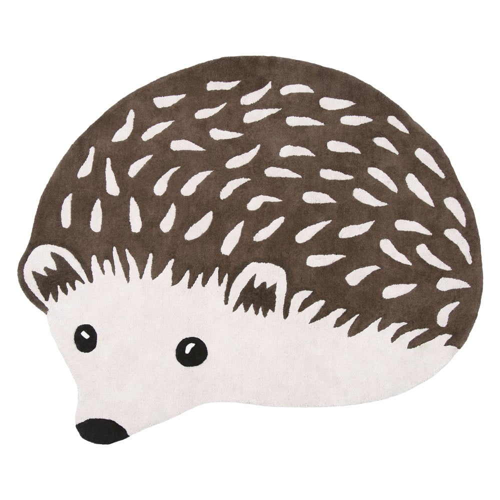 Barna gyerek szőnyeg 120x105 cm Hedgehog – Lilipinso