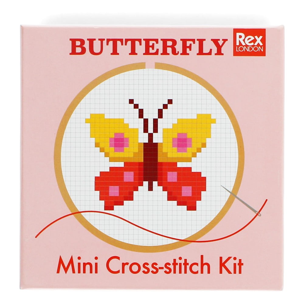 Kreatív készlet Cross-stitch Kit Butterfly – Rex London