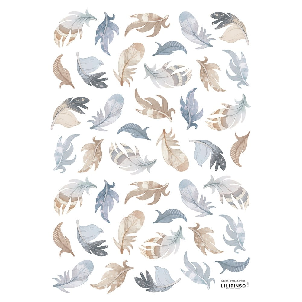 Matrica lap 30x42 cm Feathers – Lilipinso