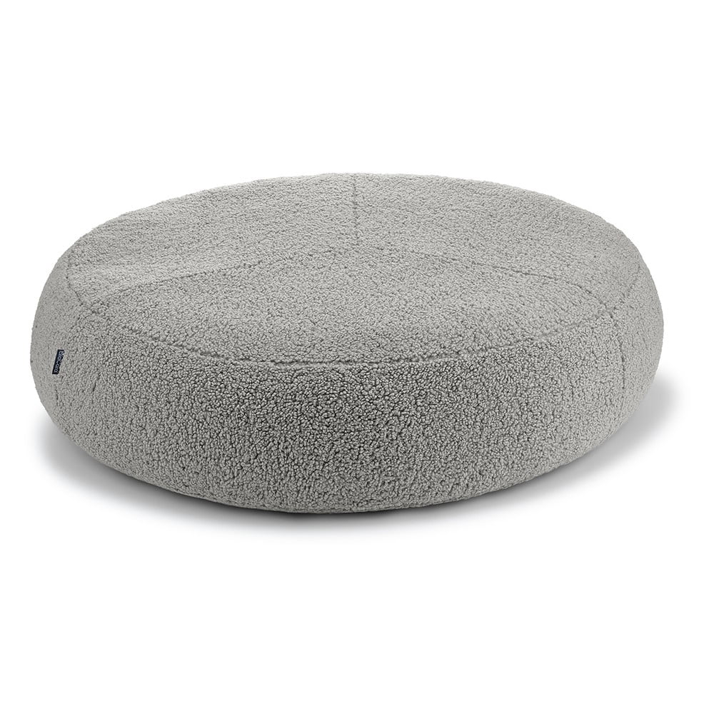 Szürke buklé fekhely kutyáknak ø 90 cm Senso Pouffe Pebble M/L – MiaCara