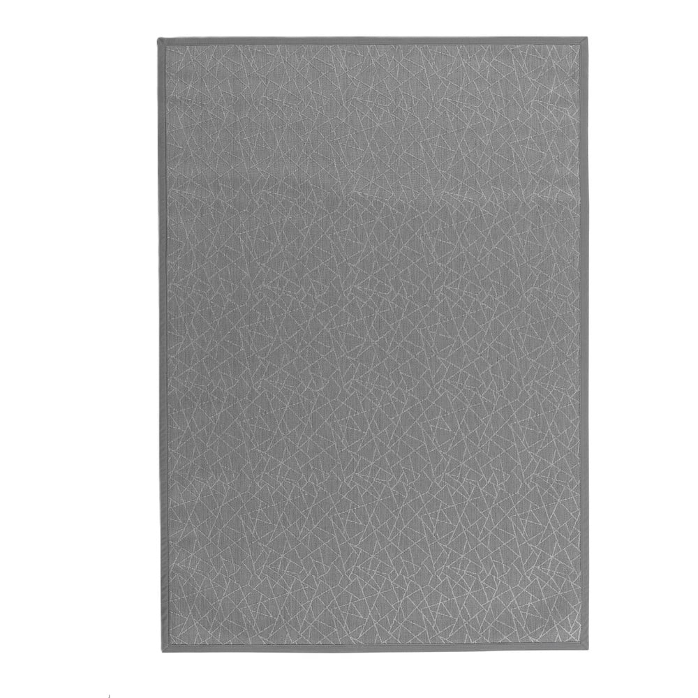 Világosszürke PVC szőnyeg 140x200 cm Geo Silver – Casa Selección