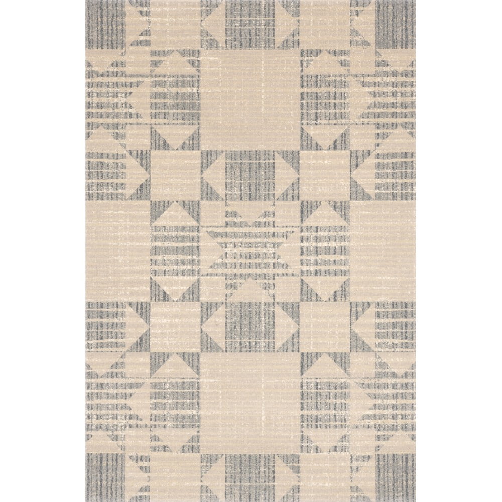 Bézs gyapjú szőnyeg 170x240 cm Frotage beige – Agnella