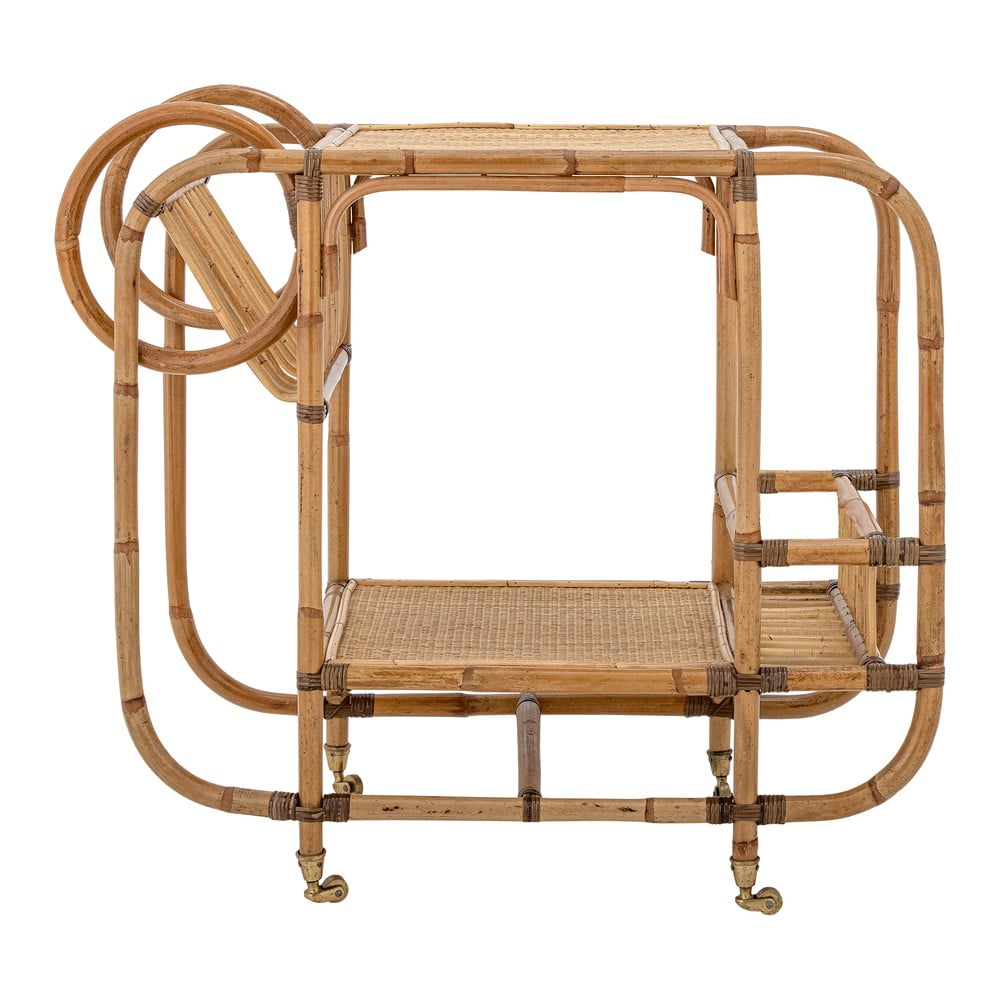 Rattan zsúrkocsi 46x87 cm Pucca – Bloomingville