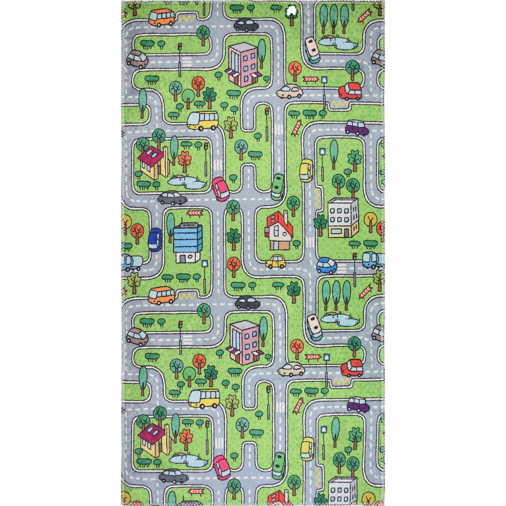 Zöld gyerek szőnyeg 100x160 cm Green Neighborhood – Vitaus