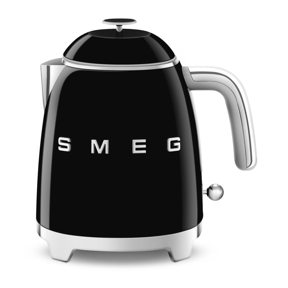 Fekete rozsdamentes acél vízforraló 800 ml Retro Style – SMEG