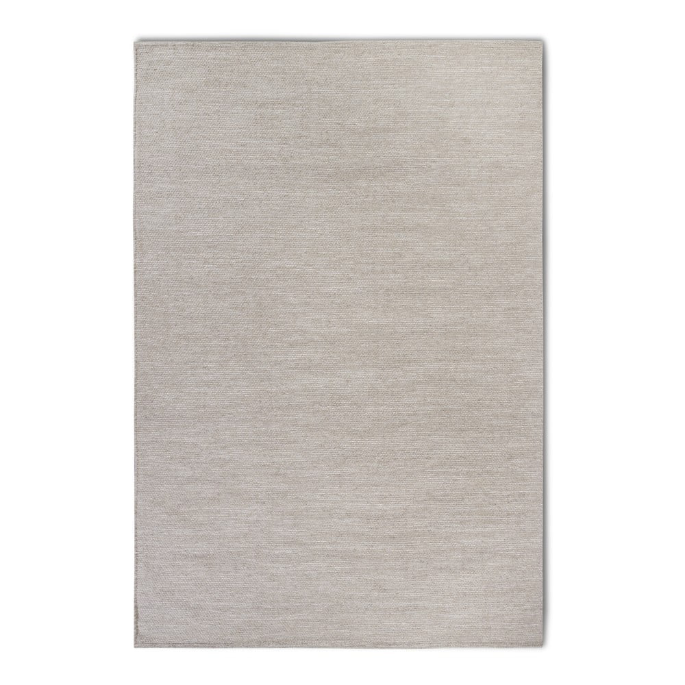 Bézs kézi szövésű gyapjúkeverék szőnyeg 60x90 cm Pradesh Linen White – Elle Decoration