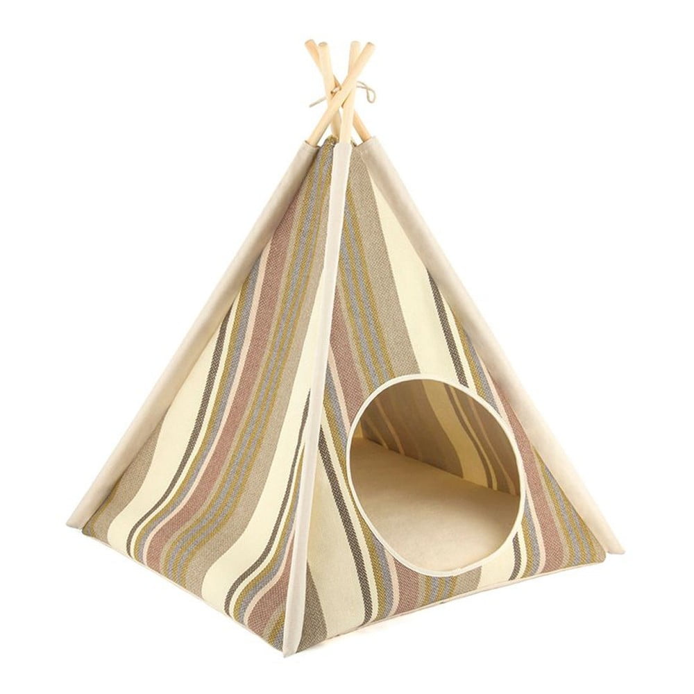 Bézs teepee sátor kisállatoknak 63x63 cm Cozy Cove Seacost – P.L.A.Y.