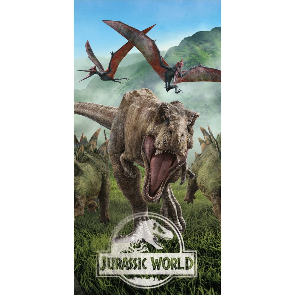 Pamut gyerek fürdőlepedő 70x140 cm Jurassic Park – Jerry Fabrics