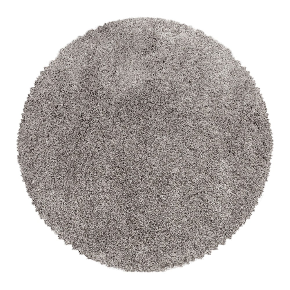 Világosbarna kerek szőnyeg ø 120 cm Fluffy – Ayyildiz Carpets