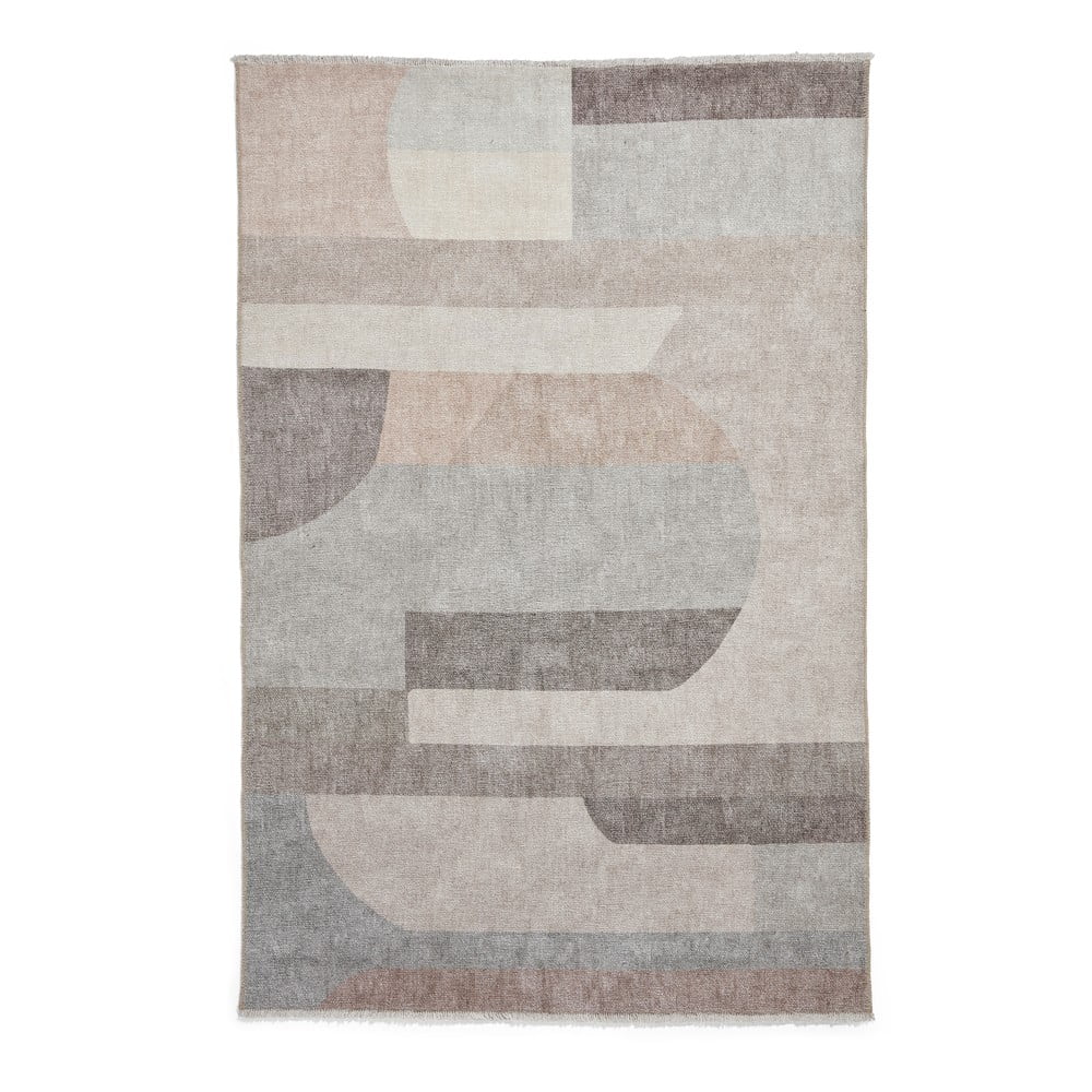 Bézs mosható pamutkeverék szőnyeg 122x170 cm Whisper – Think Rugs